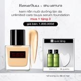  DEAL 7: KEM NỀN DẠNG SERUM NUÔI DƯỠNG LÀN DA RẠNG RỠ SHU UEMURA UNLIMITED CARE TSUYA SERUM FOUNDATION 