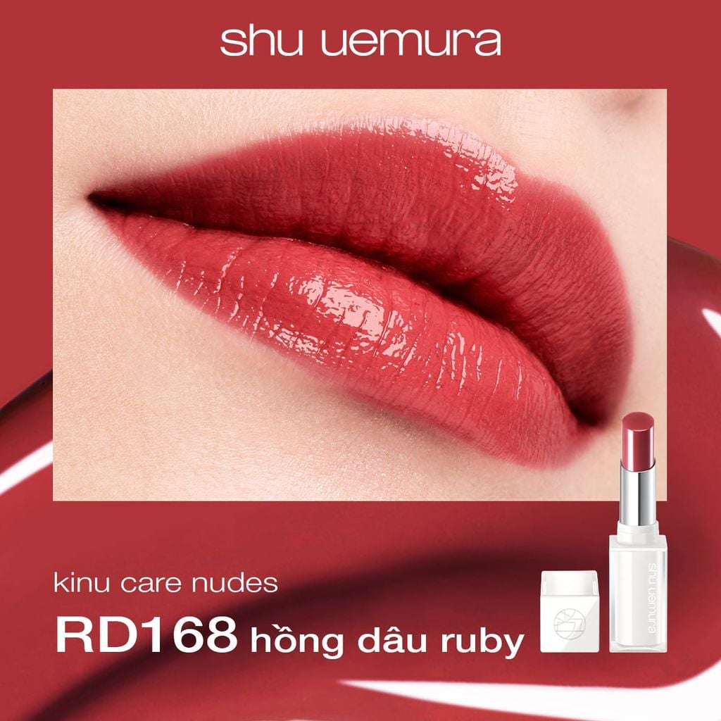  DEAL 8: [BST SPRINGFUL BEATS] SON DƯỠNG MÔI CÓ MÀU DẠNG THỎI SHU UEMURA KINU CARE NUDES 