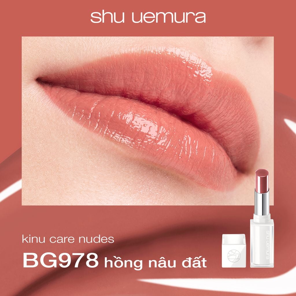  DEAL 8: [BST SPRINGFUL BEATS] SON DƯỠNG MÔI CÓ MÀU DẠNG THỎI SHU UEMURA KINU CARE NUDES 