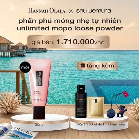  [MỚI] KEM LÓT KHÓA NỀN 24H, NÂNG TÔNG VÀ CHỐNG NẮNG 3-TRONG-1 SHU UEMURA BLOCK:BOOSTER CHARGED UP_ D2171 