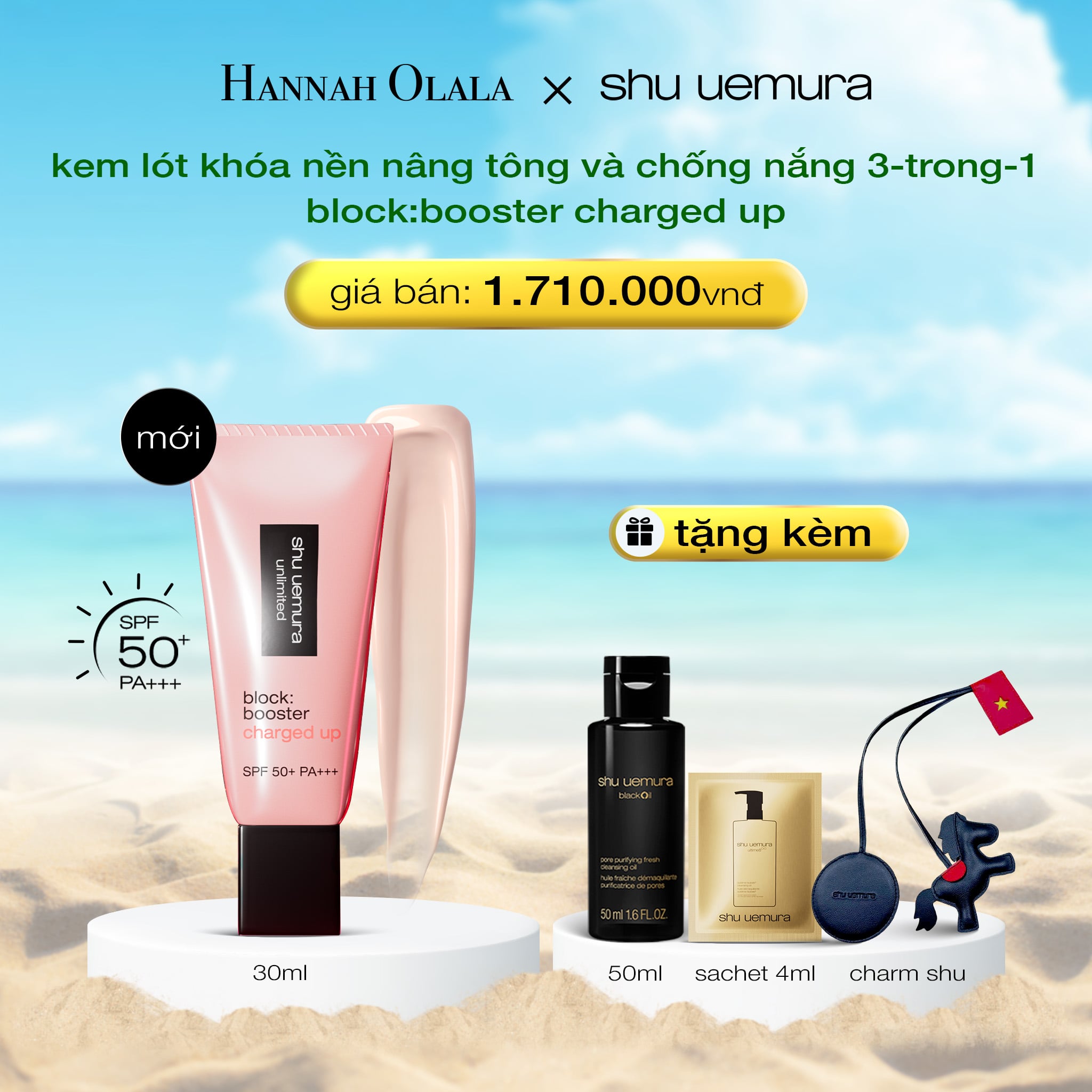 A481_deal 5: - kem lót khóa nền 24h, nâng tông và chống nắng 3-trong-1 shu uemura block:booster charged up