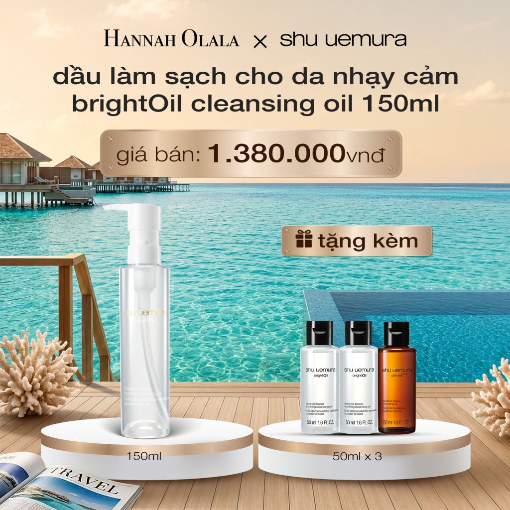  [MỚI] DẦU LÀM SẠCH VÀ TẨY TRANG 3 TRONG 1 BRIGHTOIL 150ML - LÀM SẠCH, TẨY TRANG, LÀM SÁNG_ D1062 