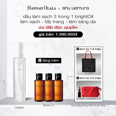 [MỚI] DẦU LÀM SẠCH VÀ TẨY TRANG 3 TRONG 1 BRIGHTOIL 150ML 