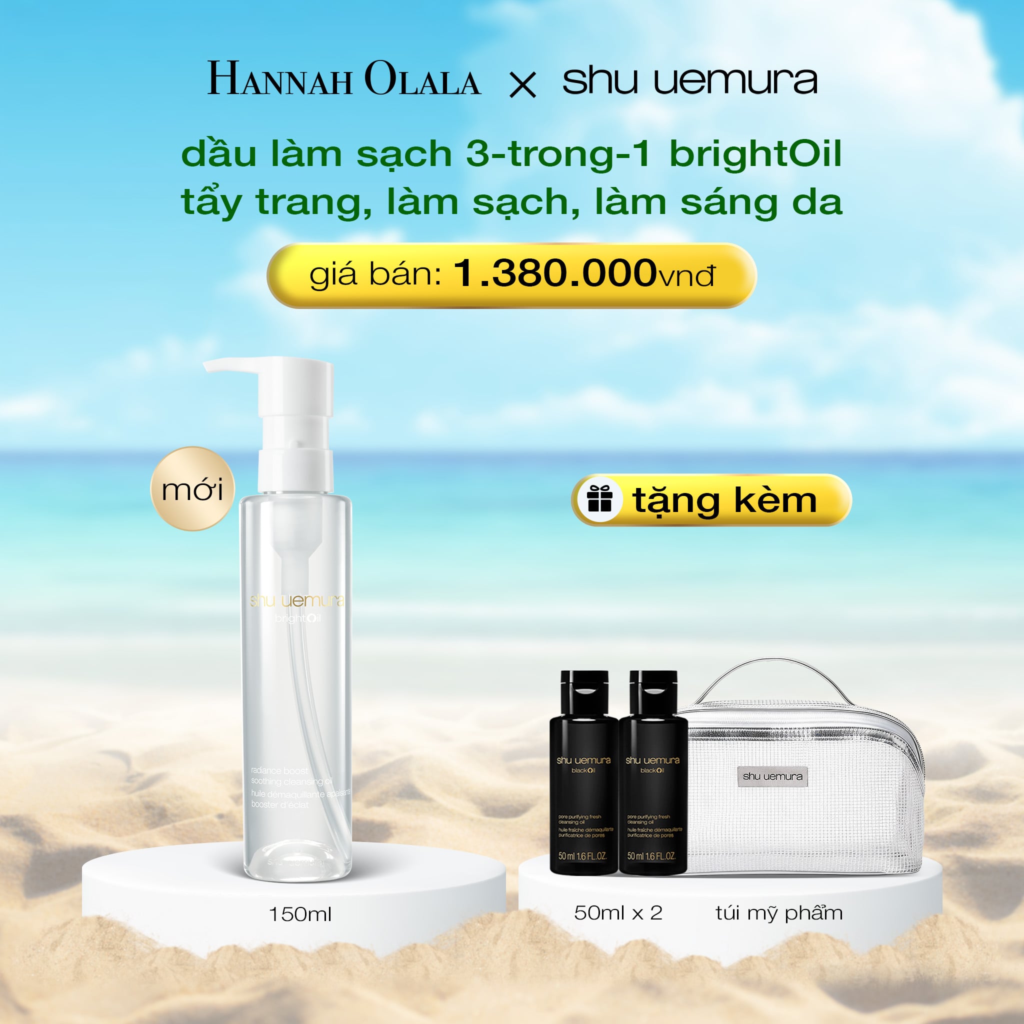 Dầu Làm Sạch Và Tẩy Trang Brightoil 150ml