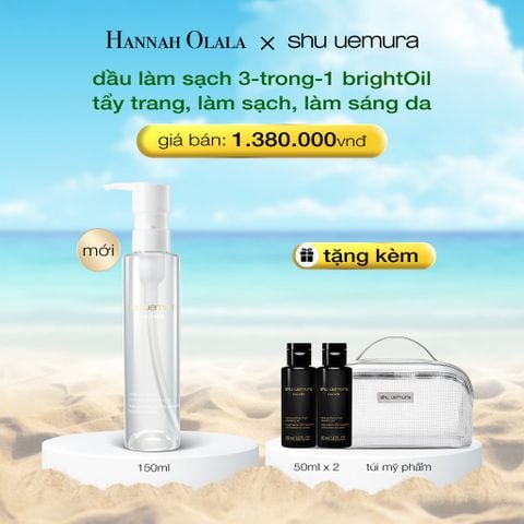  DEAL 7: MỚI - DẦU LÀM SẠCH VÀ TẨY TRANG 3 TRONG 1 BRIGHTOIL 150ML - LÀM SẠCH, TẨY TRANG, LÀM SÁNG 