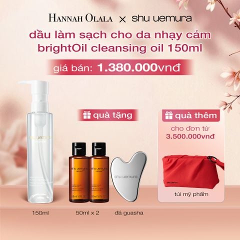  [MỚI] DẦU LÀM SẠCH VÀ TẨY TRANG 3 TRONG 1 BRIGHTOIL 150ML - LÀM SẠCH, TẨY TRANG, LÀM SÁNG - A980 