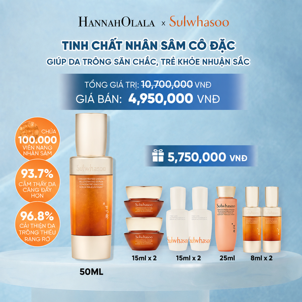  TINH CHẤT NHÂN SÂM CÔ ĐẶC CONCENTRATED GINSENG REJUVENATING SERUM 50ML 
