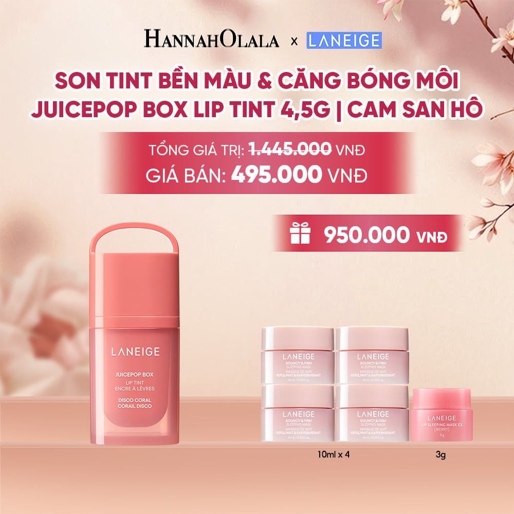  MỚI - LANEIGE SON TINT BỀN MÀU & CĂNG BÓNG MÔI JUICEPOP BOX LIP TINT 4.5G - A597 