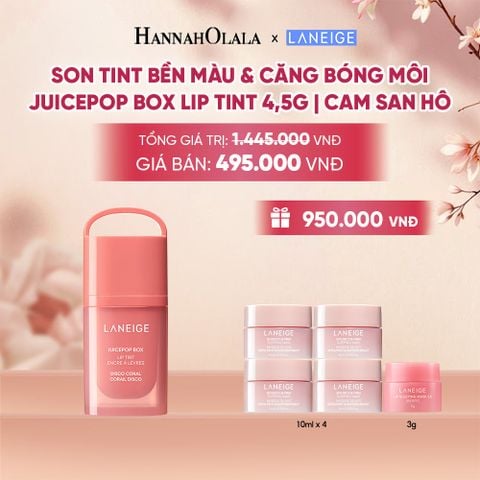  MỚI - LANEIGE SON TINT BỀN MÀU & CĂNG BÓNG MÔI JUICEPOP BOX LIP TINT 4.5G - A597 