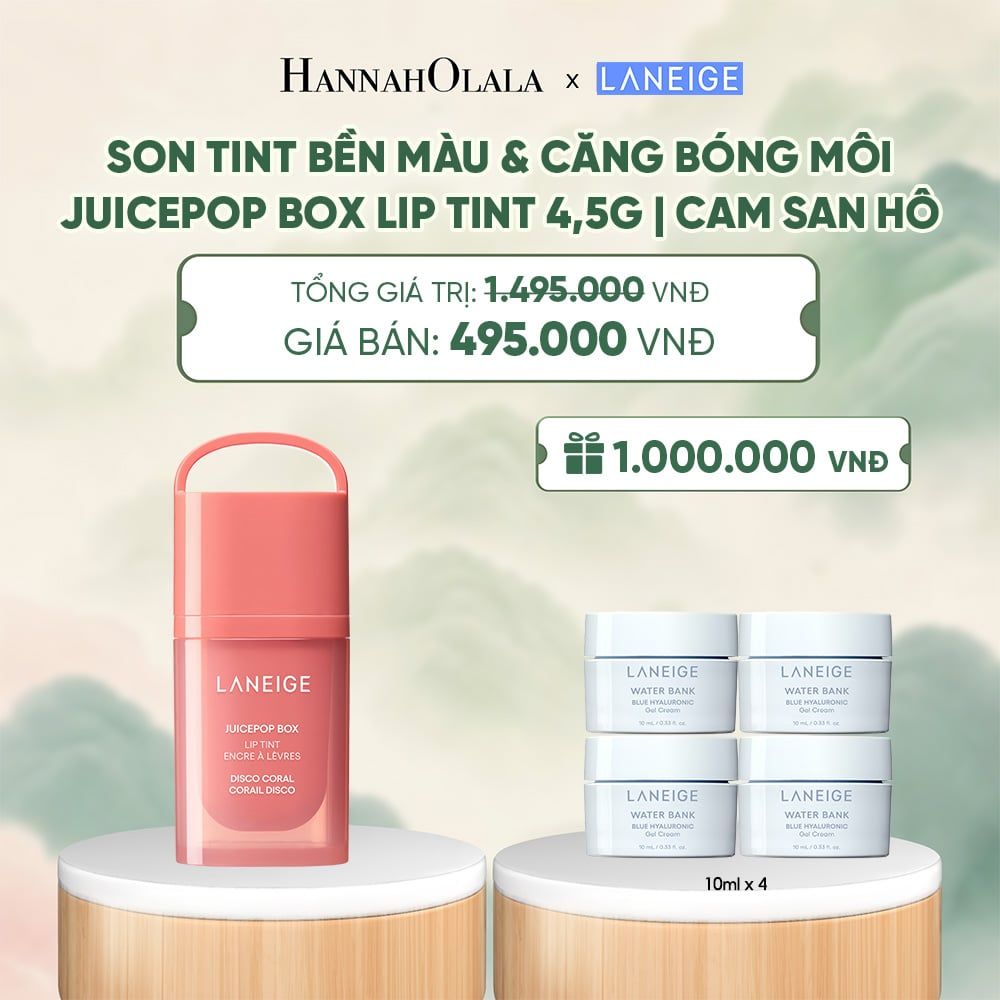  MỚI - LANEIGE SON TINT BỀN MÀU & CĂNG BÓNG MÔI JUICEPOP BOX LIP TINT 4.5G - A1656 