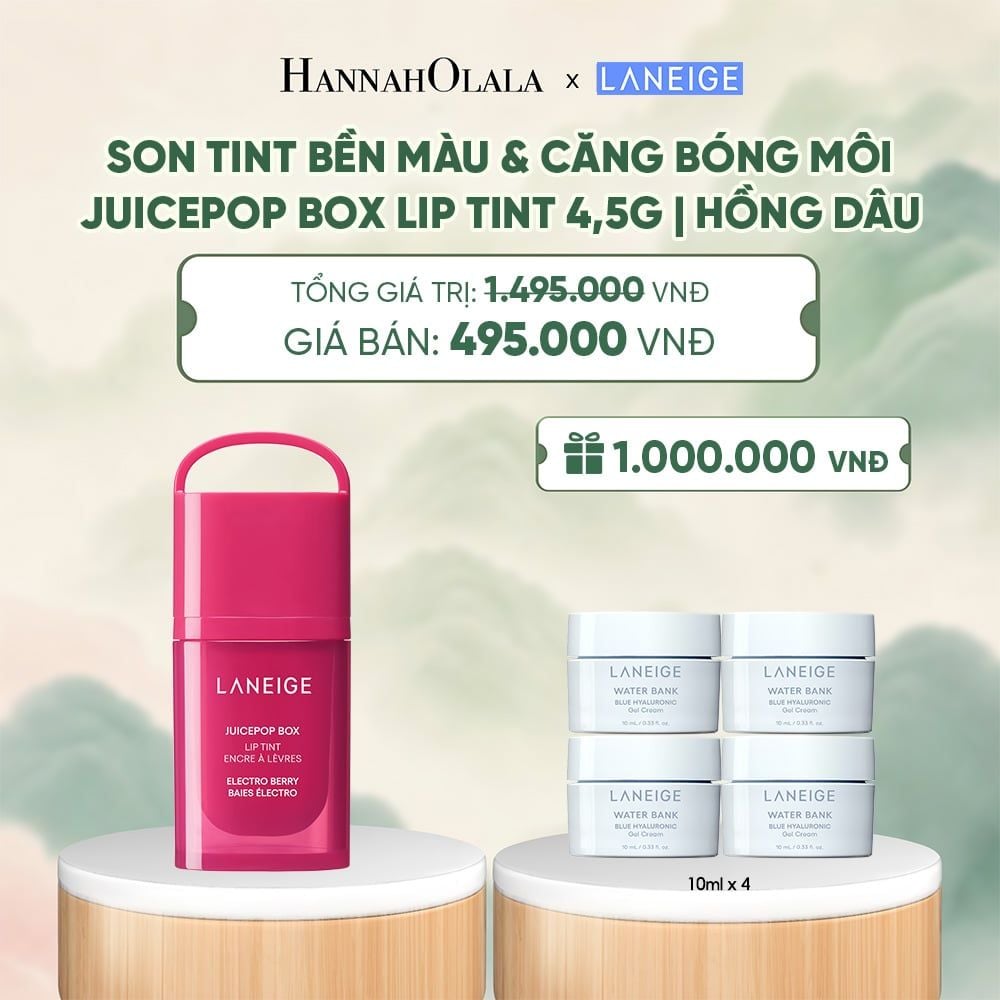  MỚI - LANEIGE SON TINT BỀN MÀU & CĂNG BÓNG MÔI JUICEPOP BOX LIP TINT 4.5G - A1656 