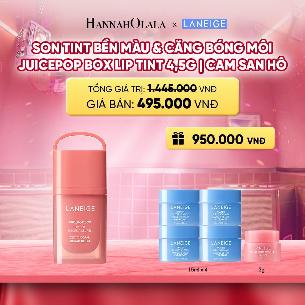  MỚI - LANEIGE SON TINT BỀN MÀU & CĂNG BÓNG MÔI JUICEPOP BOX LIP TINT 4.5G 