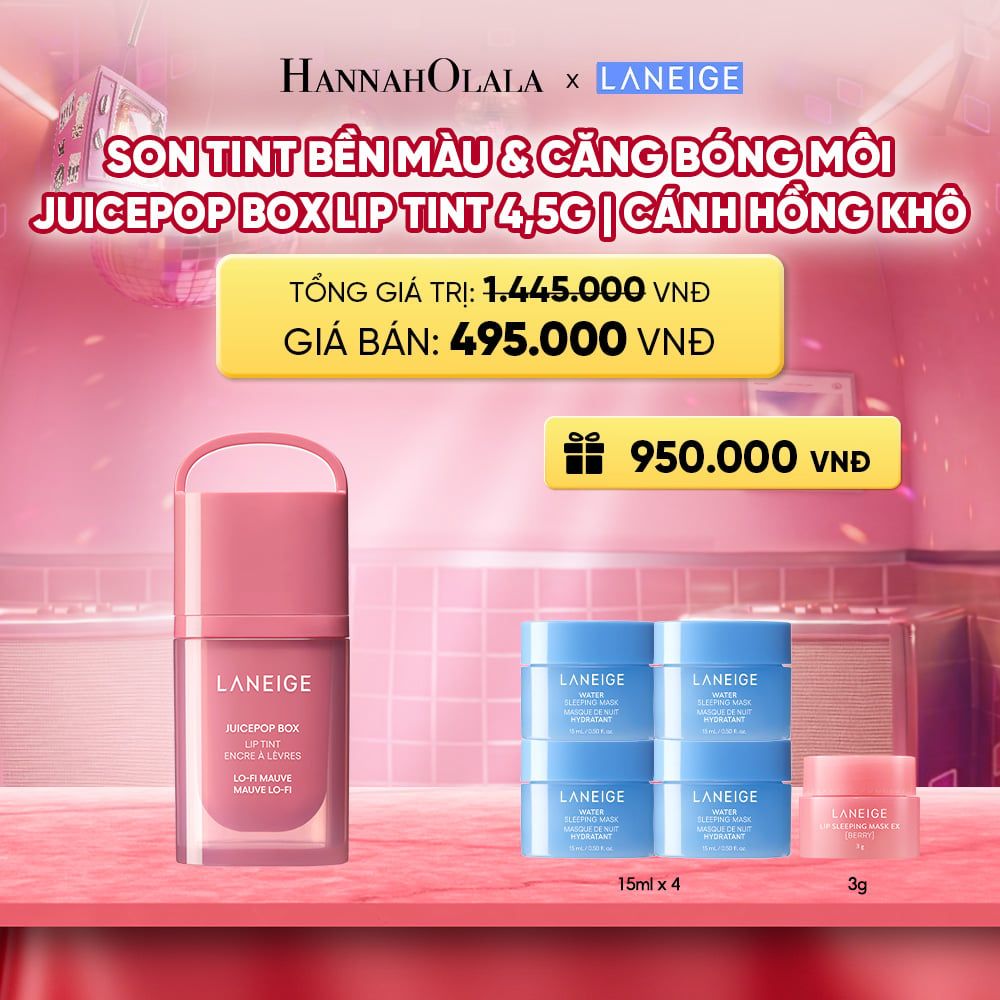  MỚI - LANEIGE SON TINT BỀN MÀU & CĂNG BÓNG MÔI JUICEPOP BOX LIP TINT 4.5G 