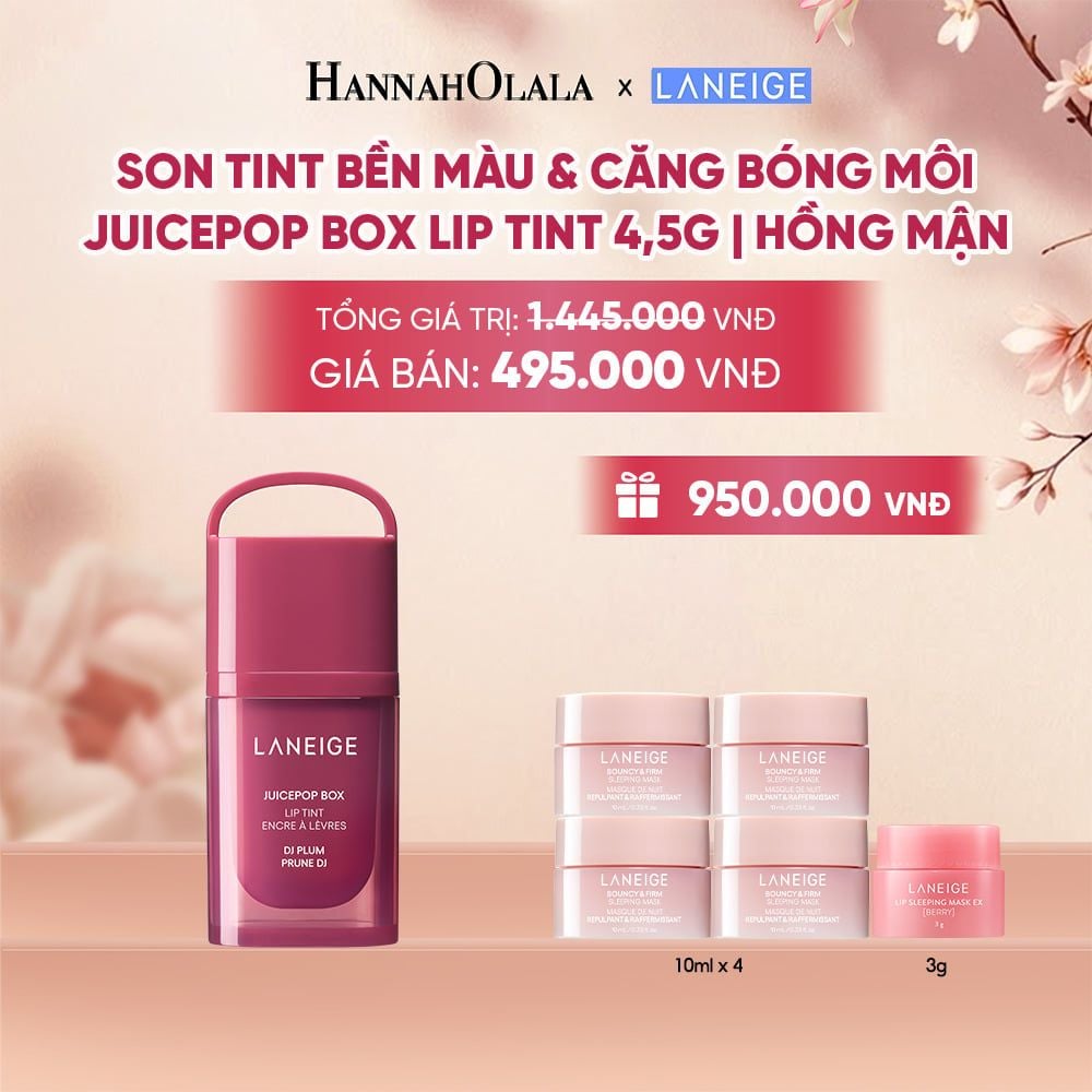  MỚI - LANEIGE SON TINT BỀN MÀU & CĂNG BÓNG MÔI JUICEPOP BOX LIP TINT 4.5G - A597 