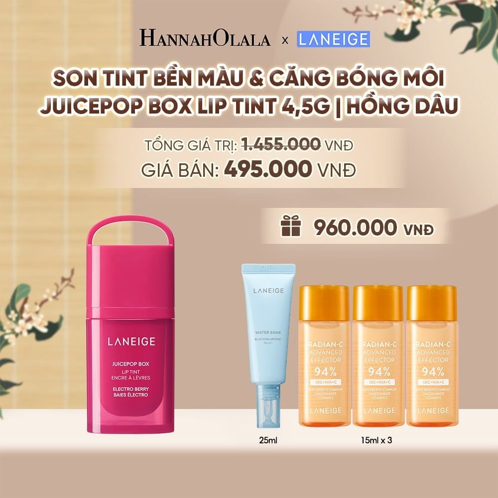  MỚI - LANEIGE SON TINT BỀN MÀU & CĂNG BÓNG MÔI JUICEPOP BOX LIP TINT 4.5G - A572 
