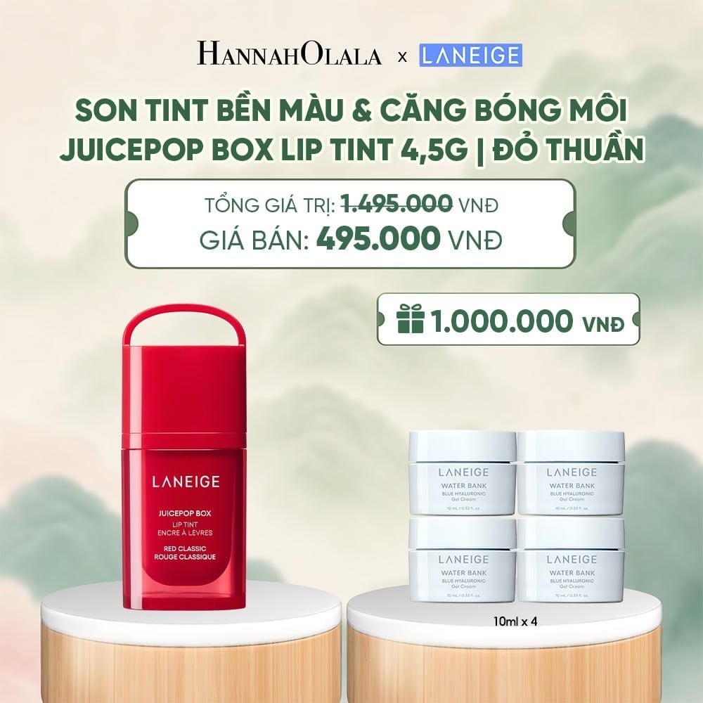  MỚI - LANEIGE SON TINT BỀN MÀU & CĂNG BÓNG MÔI JUICEPOP BOX LIP TINT 4.5G - A1656 