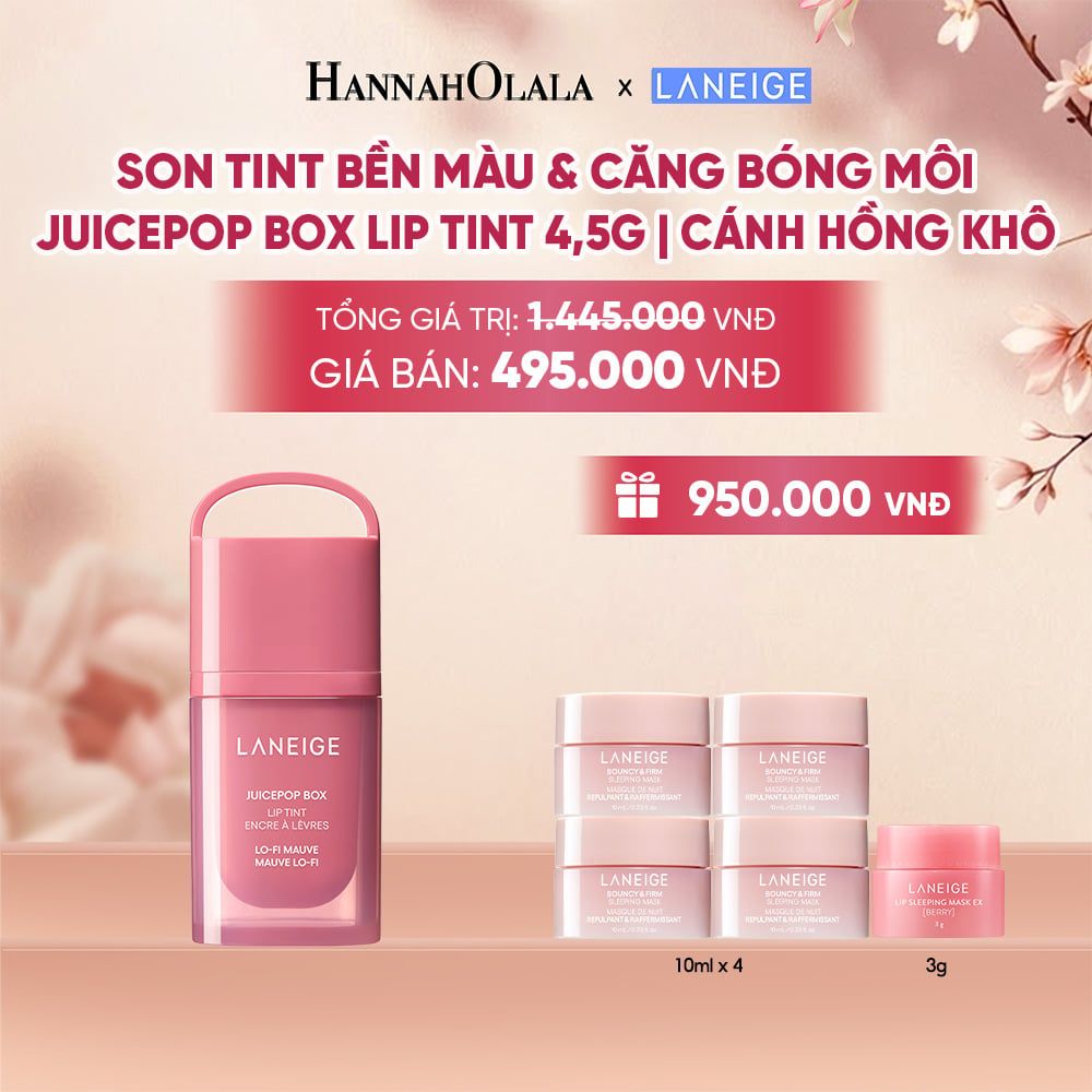  MỚI - LANEIGE SON TINT BỀN MÀU & CĂNG BÓNG MÔI JUICEPOP BOX LIP TINT 4.5G - A597 