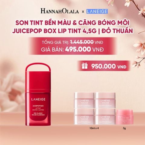  MỚI - LANEIGE SON TINT BỀN MÀU & CĂNG BÓNG MÔI JUICEPOP BOX LIP TINT 4.5G - A597 