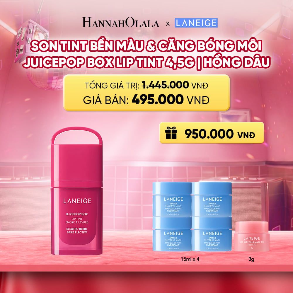  MỚI - LANEIGE SON TINT BỀN MÀU & CĂNG BÓNG MÔI JUICEPOP BOX LIP TINT 4.5G 
