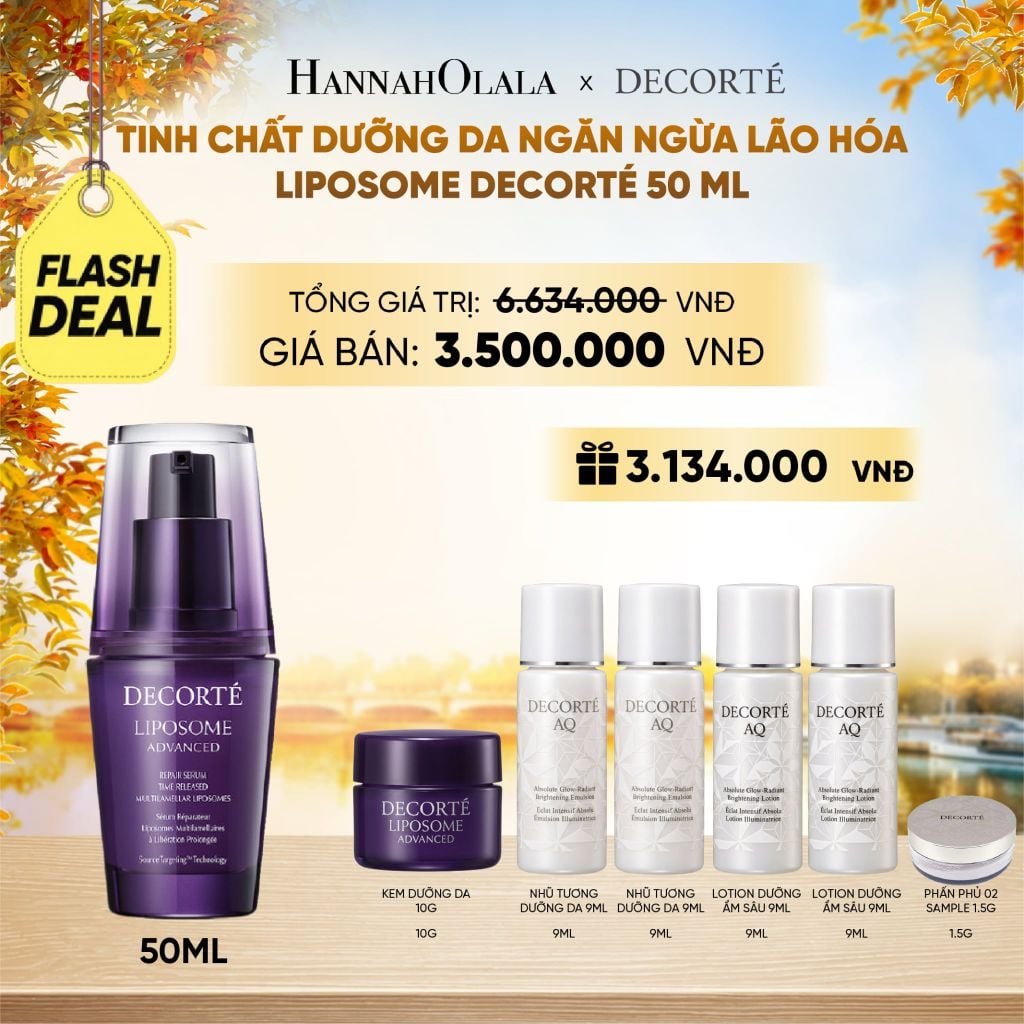  [FLASH DEAL] TINH CHẤT DƯỠNG DA NGĂN NGỪA LÃO HÓA LIPOSOME DECORTÉ 50 ML - E1074 