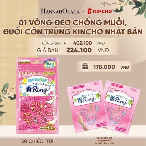  VÒNG ĐEO CHỐNG MUỖI, ĐUỔI CÔN TRÙNG KINCHO NHẬT BẢN - A439 