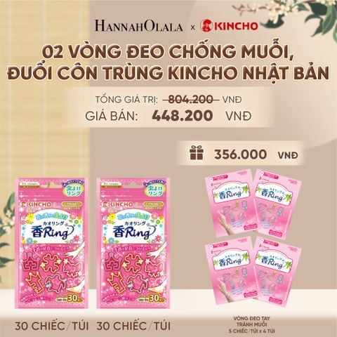  VÒNG ĐEO CHỐNG MUỖI, ĐUỔI CÔN TRÙNG KINCHO NHẬT BẢN - A439 