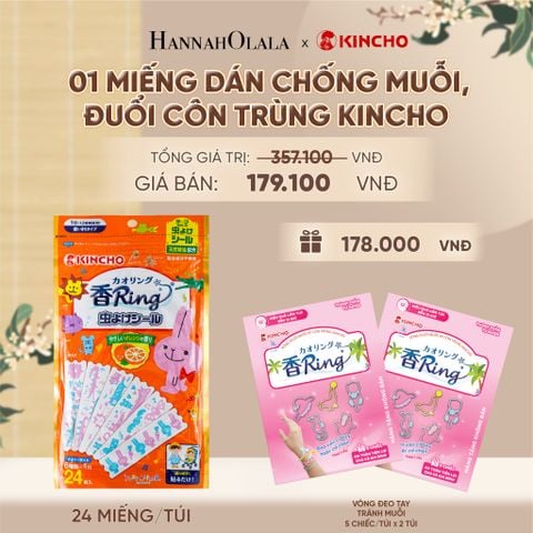  MIẾNG DÁN CHỐNG MUỖI, ĐUỔI CÔN TRÙNG KINCHO - A441 