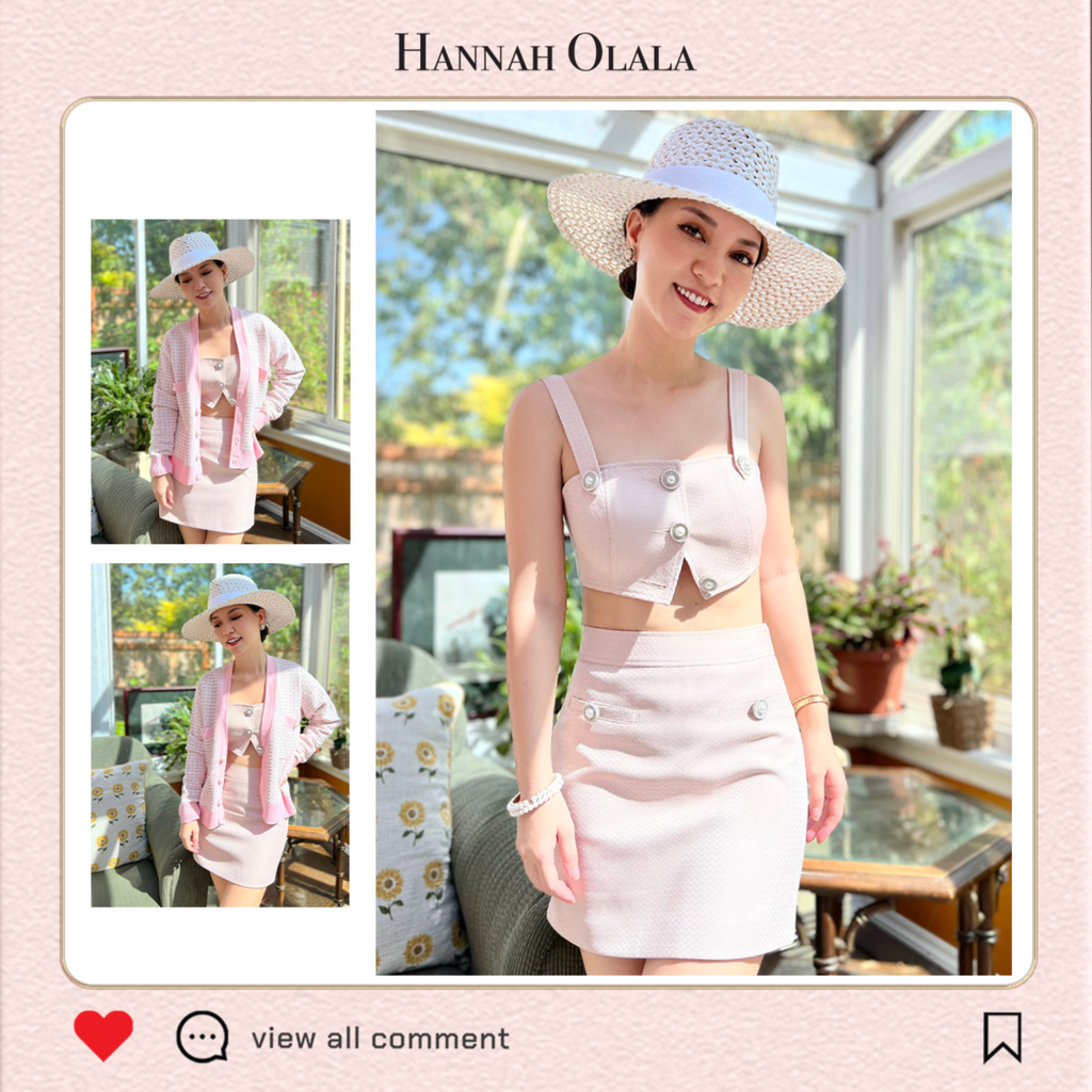  DEAL 13A: VÁY HOẶC ÁO CROPTOP CÔNG SỞ - MÀU HỒNG PASTEL (PINK) 