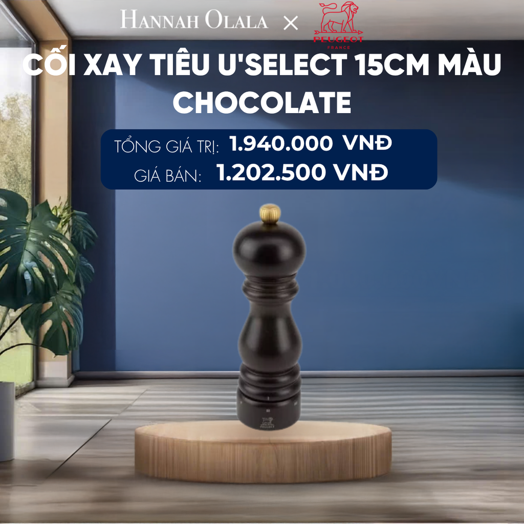  CỐI XAY TIÊU U'SELECT 15CM
MÀU CHOCOLATE 