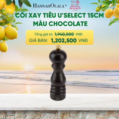  CỐI XAY TIÊU U'SELECT 15CM
MÀU CHOCOLATE - A2612 