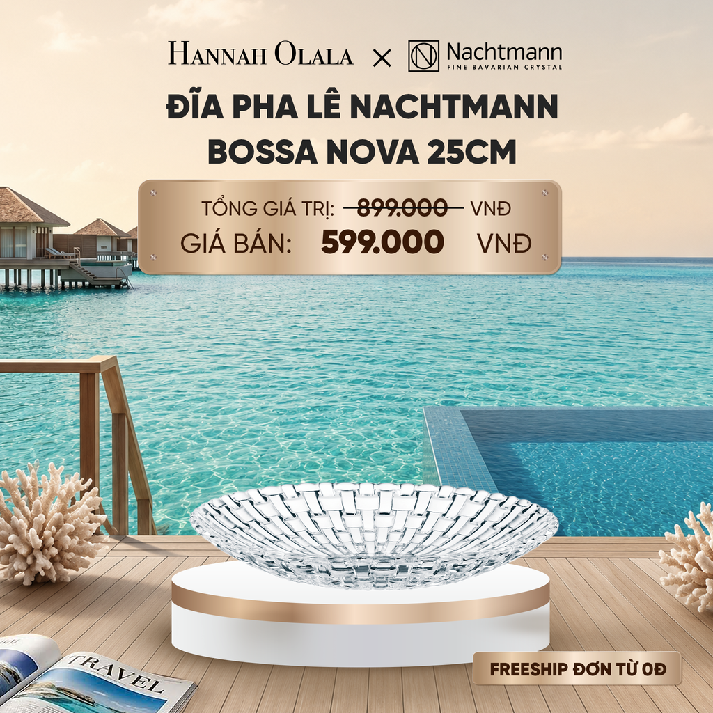  ĐĨA PHA LÊ NACHTMANN BOSSA NOVA 25CM_ D1850 