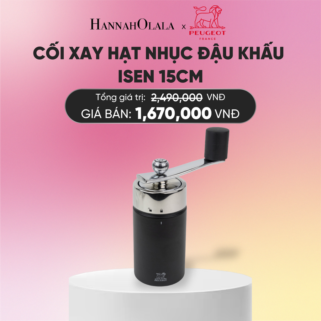  CỐI XAY HẠT NHỤC ĐẬU KHẤU ISEN 15CM 