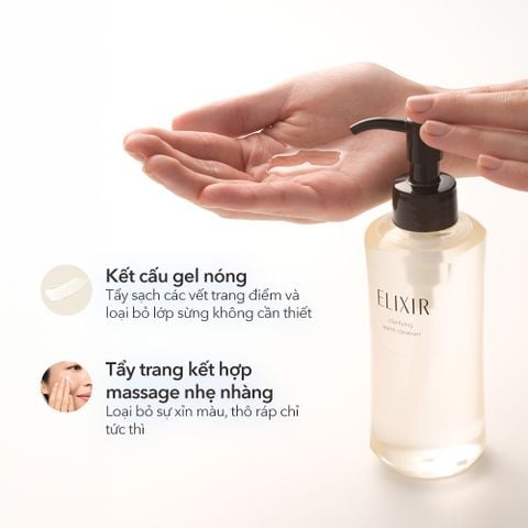  DEAL 15: GEL RỬA MẶT SẠCH SÂU, DƯỠNG ẨM ELIXIR CLARIFYING WARM CLEANSER 