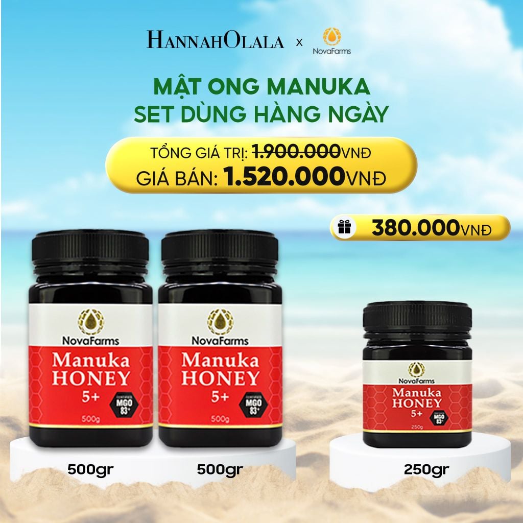  DEAL 4: MẬT ONG MANUKA NOVAFARM – SET DÙNG HÀNG NGÀY 
