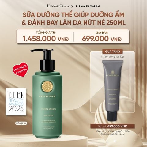  DEAL 4: BODY LOTION - SỮA DƯỠNG THỂ HARNN 250ML GIÚP DƯỠNG ẨM & ĐÁNH BAY LÀN DA NỨT NẺ 250ML 