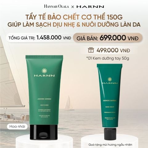  TẨY TẾ BẢO CHẾT CƠ THỂ HARNN 150G GIÚP LÀM SẠCH DỊU NHẸ VÀ NUÔI DƯỠNG LÀN DA _ DEAL 4 