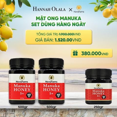  MẬT ONG MANUKA NOVAFARM – SET DÙNG HÀNG NGÀY 