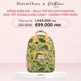  E348_DEAL 4: [ĐỒNG GIẢM GIÁ] BALO TRẺ EM CATH KIDSTON MEDIUM SIZE HOẠ TIẾT ĐÁNG YÊU PHỦ PVC CHỐNG THẤM NƯỚC 