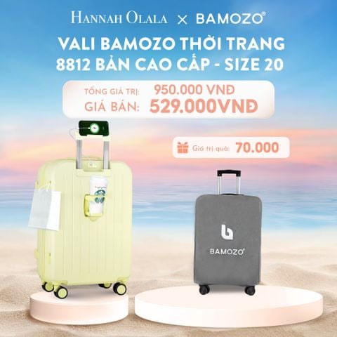  C941_DEAL 3: VALI BAMOZO 8812 CAO CẤP (TẶNG BỌC VALI) 