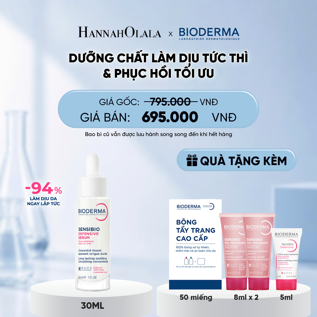  DƯỠNG CHẤT LÀM DỊU TỨC THÌ & PHỤC HỒI TỐI ƯU 