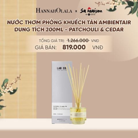  NƯỚC THƠM PHÒNG KHUẾCH TÁN AMBIENTAIR, DUNG TÍCH 200ML - DEAL 2 - A1805 