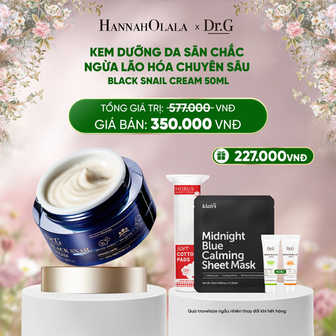  E1201_DEAL 4: KEM DƯỠNG NGĂN NGỪA LÃO HÓA DA DR.G BLACK SNAIL CREAM 50ML 