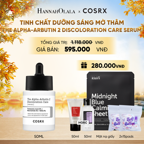  COSRX TINH CHẤT THE ALPHA-ARBUTIN 2 DISCOLORATION CARE SERUM 50ML - E676 
