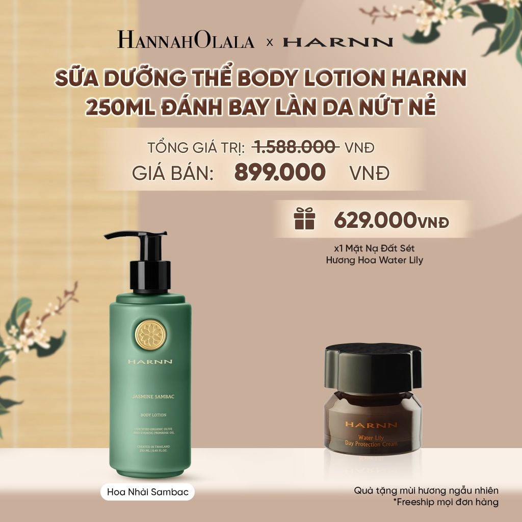  SỮA DƯỠNG THỂ BODY LOTION HARNN 250ML ĐÁNH BAY LÀN DA NỨT NẺ - A2364 