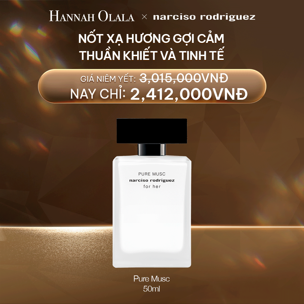  DEAL 29:  NƯỚC HOA NỮ NARCISO RODRIGUEZ PURE MUSC FOR HER EAU DE PARFUM 50ML 