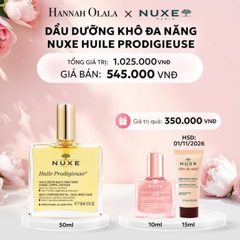  E610: DEAL 3: DẦU DƯỠNG KHÔ ĐA NĂNG NUXE HUILE PRODIGIEUSE MULTI-PURPOSE DRY OIL 50ML (CHỌN HƯƠNG) - [GIAO HÀNG TỪ 03/10] 