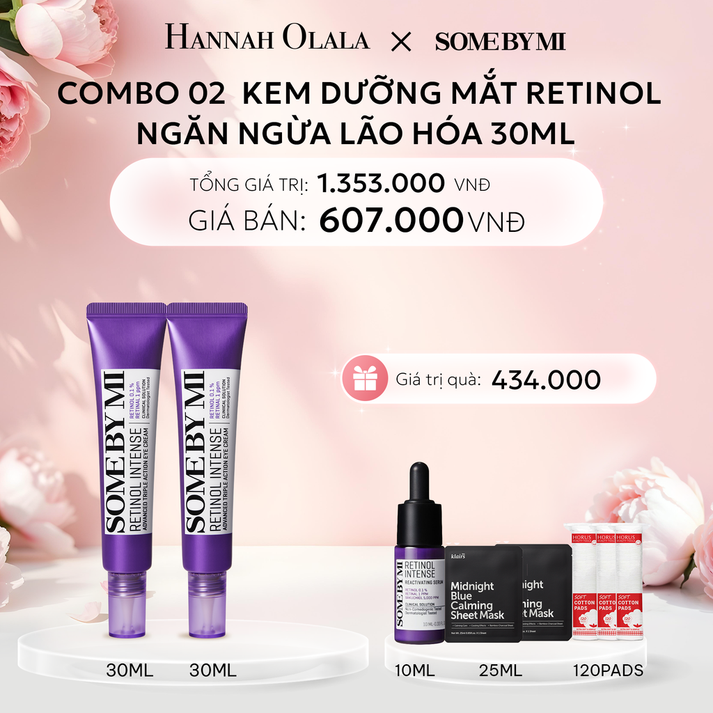  E11: DEAL 4: COMBO 02 KEM DƯỠNG MẮT SOME BY MI RETINOL INTENSE ADVANCED TRIPLE ACTION EYE CREAM 30ML 