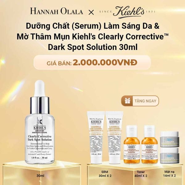  C69_DEAL 21: DƯỠNG CHẤT (SERUM) VITAMIN C GIÚP DA TRÔNG CĂNG BÓNG SAU 7 NGÀY KIEHL'S CLEARLY CORRECTIVE™ DARK SPOT SOLUTION 30ML 