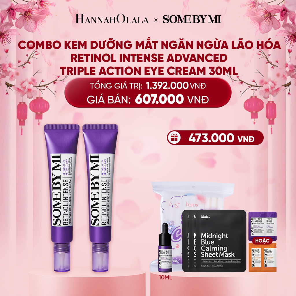  DEAL 4: COMBO 02 PCS KEM DƯỠNG MẮT RETINOL NGĂN NGỪA LÃO HÓA 30ML 