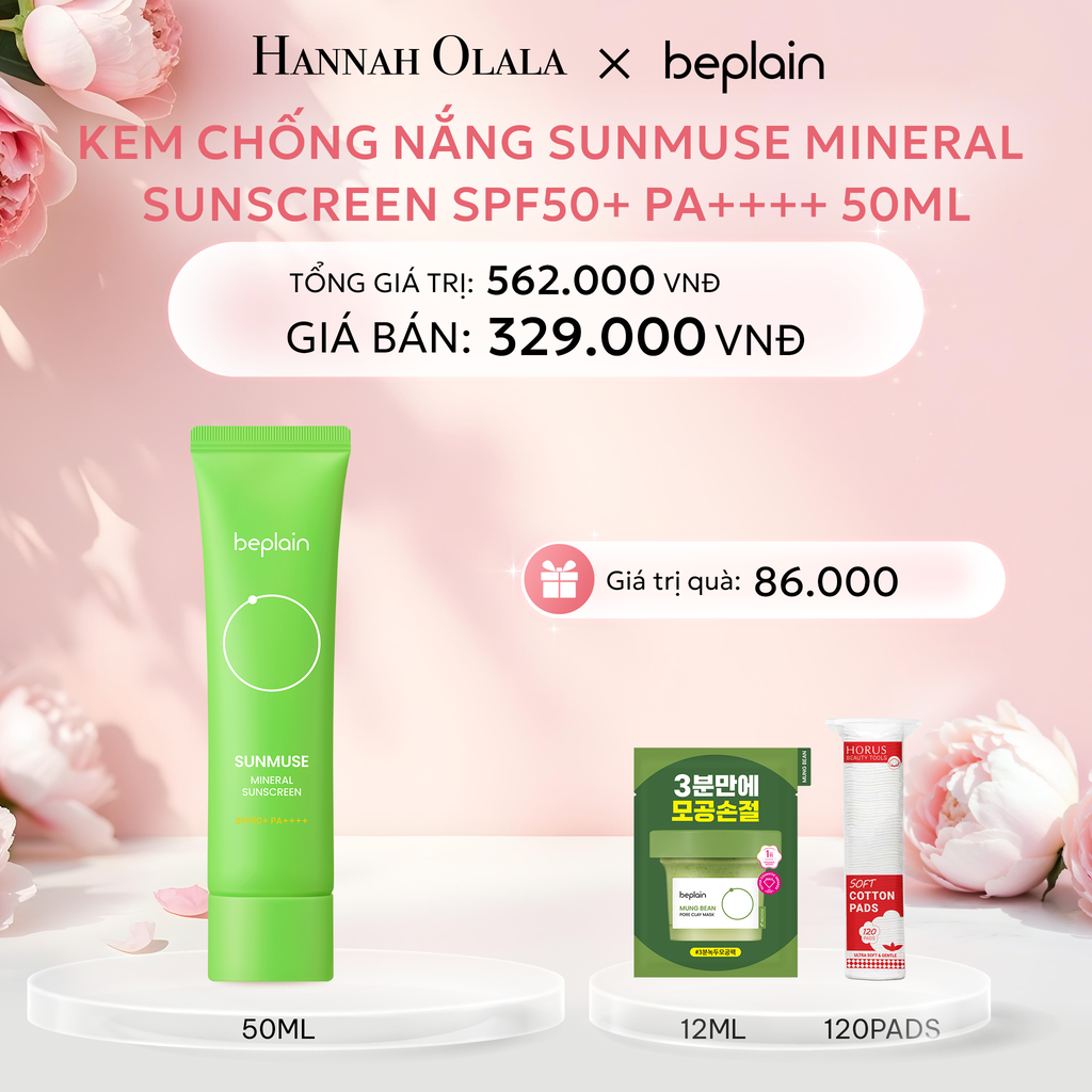  E636: DEAL 3: KEM CHỐNG NẮNG SUNMUSE MOISTURE SUNSCREEN SPF50+ PA++++ 50ML 